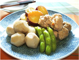 お芋と団子の旨煮