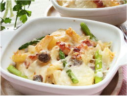 マカロニとジャガイモのグラタン