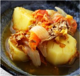 おいし〜いうどんだしのトマト肉じゃが