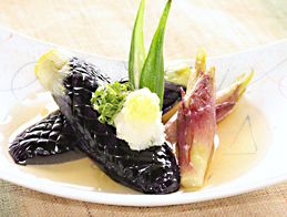 なすとみょうがの揚げだし