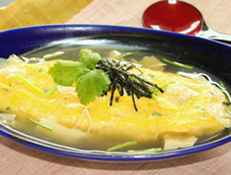 だしかけ和風オムレツ